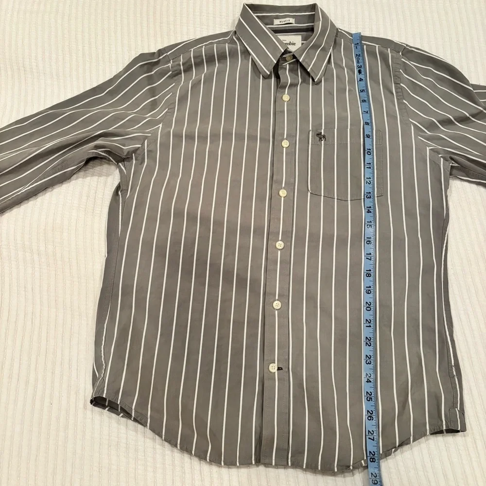 Abercrombie & Fitch Vintage Y2K Mens Muscle Button-Down Long Sleeve Size Large
